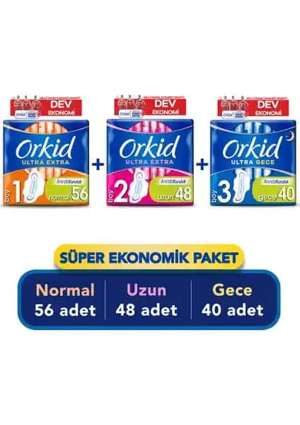 Orkid Ultra Extra Cesaret Paketi: Kadınlar İçin Güvenli ve Konforlu Günlük Kullanım Ürünleri