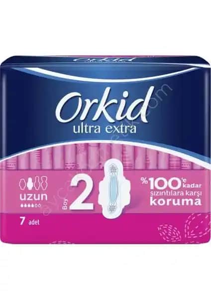 Orkid Ultra Extra Hijyenik Ped Uzun Tekli Paket Güvenli ve Konforlu Günlük Kullanım