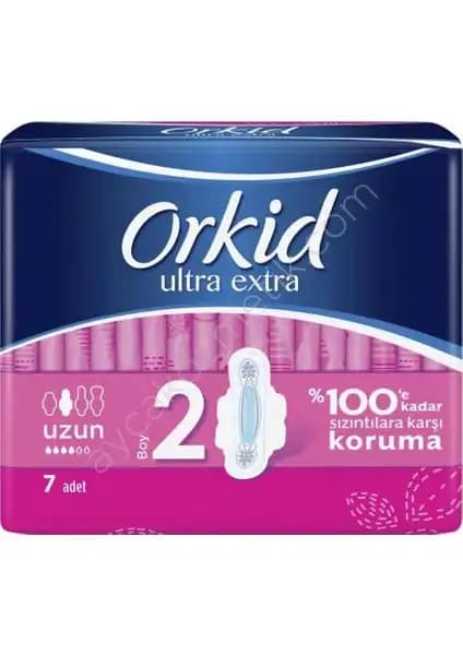 Orkid Ultra Extra Hijyenik Ped Uzun Tekli Paket Güvenli ve Konforlu Günlük Kullanım