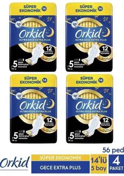 Orkid Ultra Gece Hijyenik Ped Extra Plus ile Güvenli ve Konforlu Uyku Deneyimi