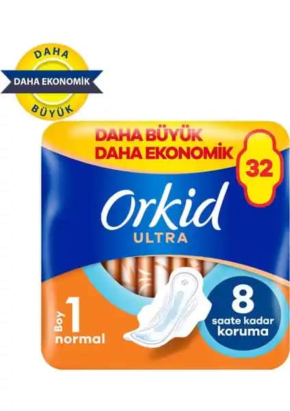 Orkid Ultra Normal Hijyenik Ped Günlük Kullanım İçin Güvenli ve Rahat Tasarım
