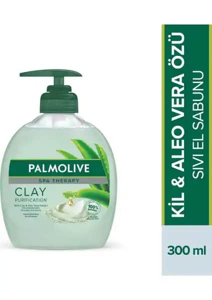 Palmolive Spa Therapy Kil ve Aloe Vera Özlü Sıvı El Sabunu Doğal Temizlik ve Yumuşaklık Sağlar