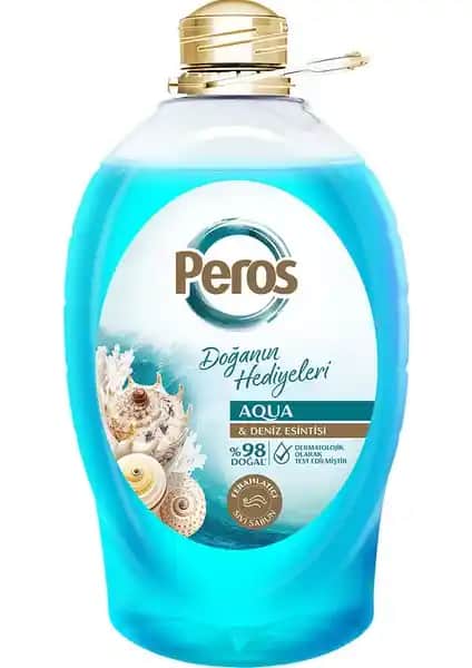Peros Sıvı Sabun Aqua Deniz Esintisi Kokulu Temizlik ve Ferahlatıcı Koku Özelliğiyle Öne Çıkıyor