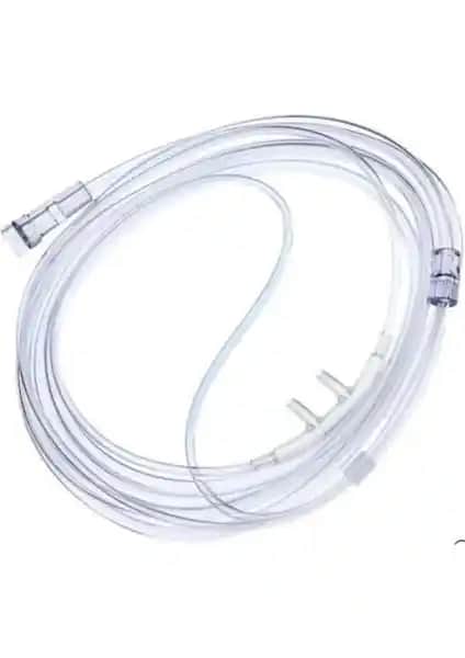 PLUSMED 3 Adet 5 Metre Nazal Kanül Oksijen Hortumu Seti Sağlık ve Konfor İçin