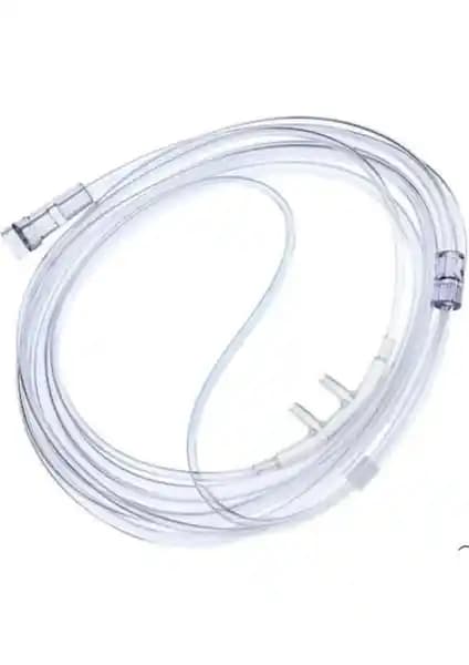 PLUSMED 3 Adet 5 Metre Nazal Kanül Oksijen Hortumu Seti Sağlık ve Konfor İçin