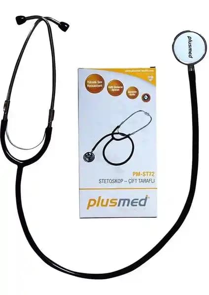 PLUSMED PM-ST72 Çift Taraflı Stetoskop: Dayanıklı ve Konforlu Medikal Dinleme Cihazı