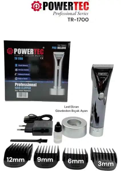 Powertec TR-1700 Pro Deluxe Kablosuz Saç ve Sakal Kesme Makinesi Özellikleri ve Kullanım Avantajları
