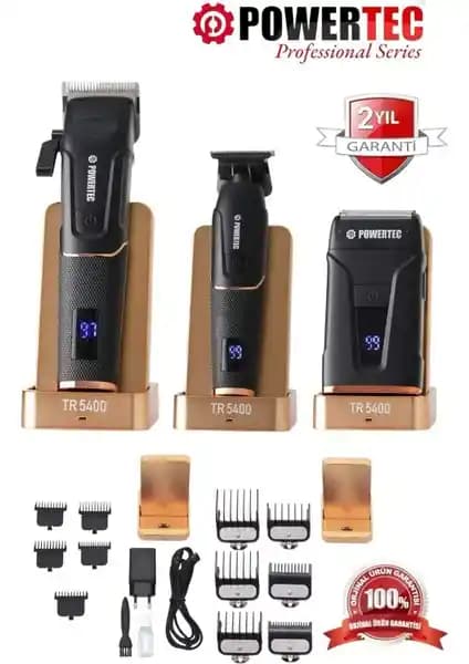 Powertec TR-5400 Profesyonel Çok Yönlü Tıraş Makinesi Gelişmiş Özellikler ve Kullanım Kolaylığıyla