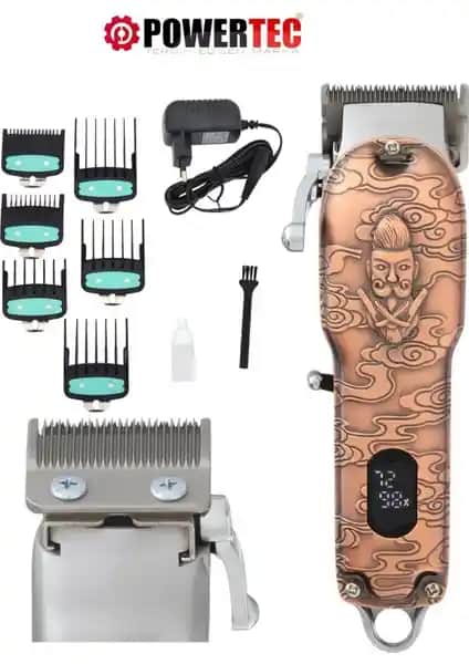 Powertec TR-6700 Saç ve Sakal Kesim Dijital Tıraş Makinesi Özellikleri ve Kullanım Kılavuzu