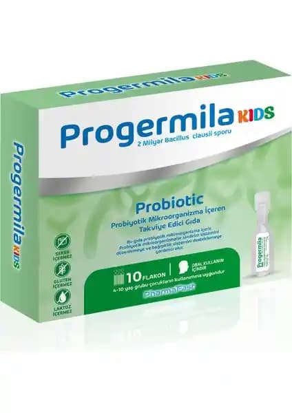 Progermila Kids 10 Flakon 5 ml Çocuklar İçin Güvenilir Bağışıklık Takviyesi Ürünü