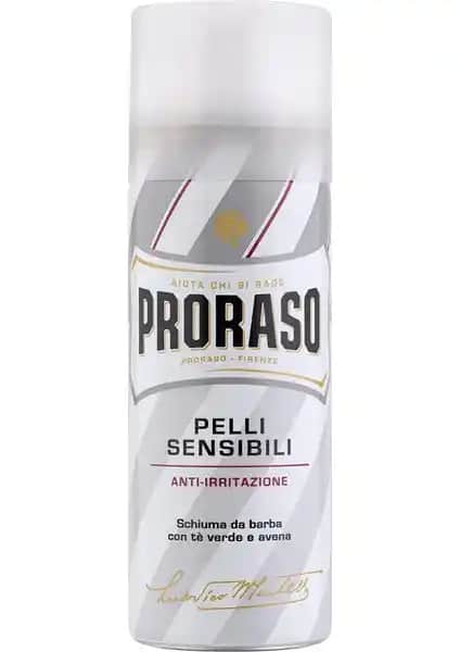 Proraso Yeşil Çay Özlü Hassas Ciltler İçin Seyahat Boyu Tıraş Köpüğü