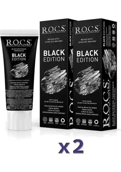 R.O.C.S. Black Edition Kömür Özleri ile Diş Macunu: Beyazlatıcı ve Doğal Temizlik Sağlayan Ürün