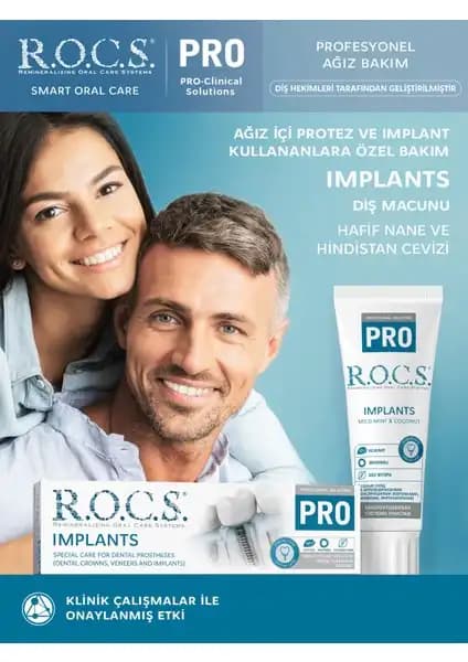 R.O.C.S. Pro İmplant Diş Macunu: Hassas ve Güvenilir Ağız Bakımı İçin Uygun Çözüm