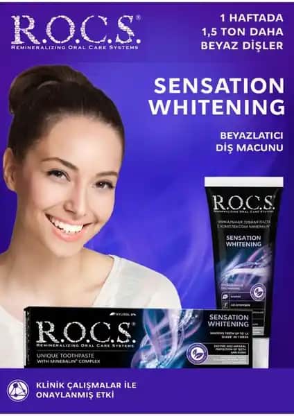 R.O.C.S. Sensation Diş Macunu: Doğal İçeriklerle Beyazlatma ve Hassasiyet Koruma
