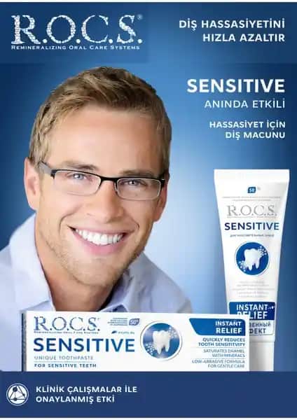 R.O.C.S. Sensitive Diş Macunu: Hassas Dişler İçin Güvenli ve Etkili Bakım Çözümü
