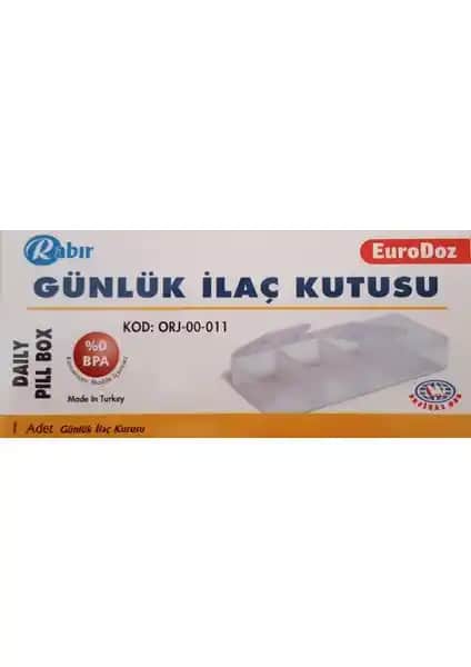 RABR Günlük İlaç Muhafaza Kutusu Sağlıklı ve Güvenilir Saklama Çözümü