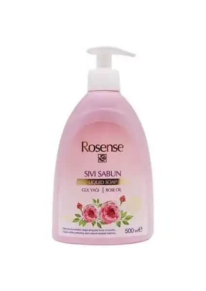 Rosense Gül Yağı Sıvı Sabun 500 ml doğal içerik ve ferahlatıcı etkisiyle cilt bakımı