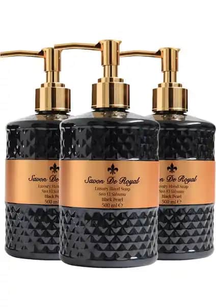 Savon De Royal Luxury Vegan Sıvı Sabun Black Pearl ile Doğal ve Lüks Temizlik Deneyimi