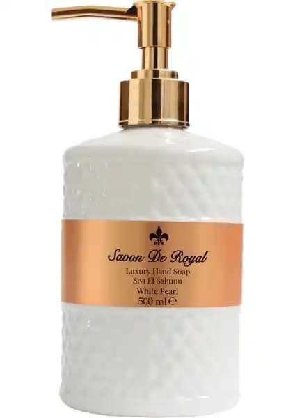 Savon De Royal Luxury Vegan Sıvı Sabun White Pearl 500 ml – Şık ve Kalıcı Koku Sağlayan Temizlik Ürünü
