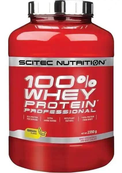 Scitec Whey Professional Whey Protein Muz 2350 gr: Yüksek Kaliteli Sporcu Protein Takviyesi