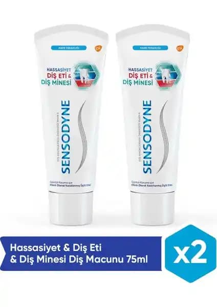 Sensodyne Hassasiyet ve Diş Eti Destekli Diş Macunu 75 ml'lik Paketlerde Satışta