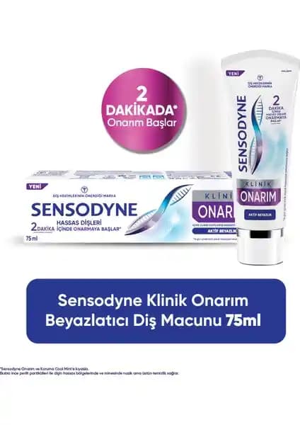 Sensodyne Klinik Onarım Beyazlatıcı Diş Macunu: Hassas Dişler İçin Güvenilir ve Etkili Çözüm