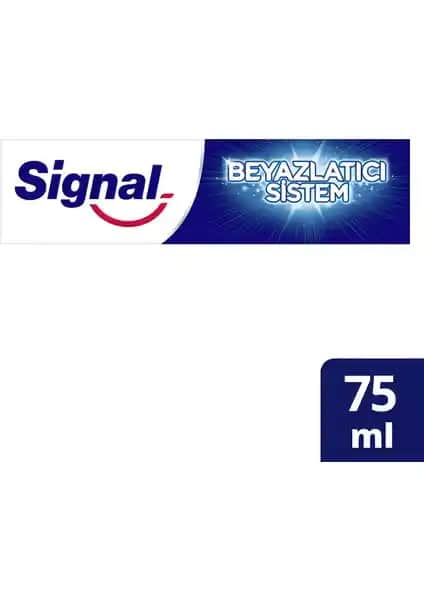 Signal Sistem Diş Macunu 75 ML Günlük Temizlik ve Beyazlatma İçin Güvenilir Tercih