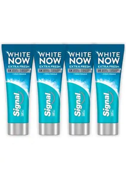 Signal White Now Diş Macunu Extra Fresh Beyazlık ve Ferahlık Sağlayan Günlük Kullanım Ürünü