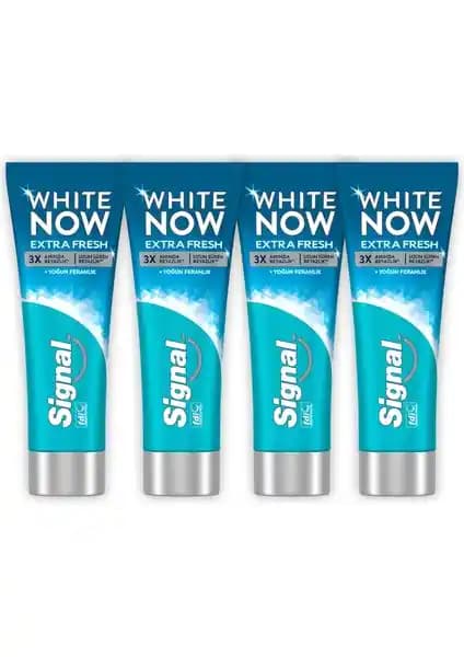Signal White Now Diş Macunu Extra Fresh Beyazlık ve Ferahlık Sağlayan Günlük Kullanım Ürünü