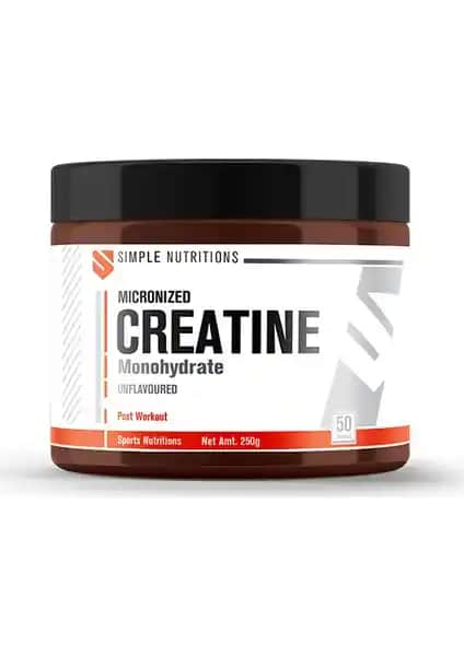 Simple Nutritions Kreatin Monohidrat Tozu Sporcular İçin Saf ve Etkili Takviye