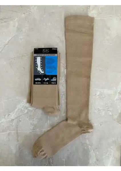 Sky Socks Seyahat ve Uçuş Diz Altı Çorapları Kan Dolaşımını Destekleyerek Konfor Sunar