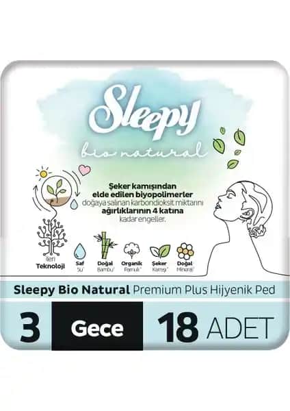 Sleepy Bio Natural Plus Gece Hijyenik Pedleri: Yüksek Konfor ve Güvenilirlik Sağlayan Ürün