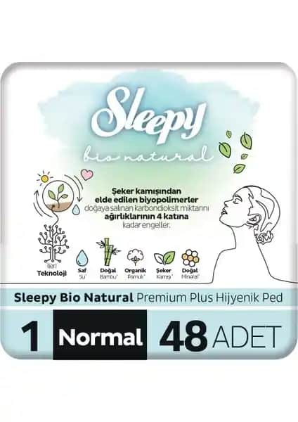 Sleepy Bio Natural Premium Plus Hijyenik Ped: Günlük Konfor ve Güvenlik İçin Mükemmel Seçenek