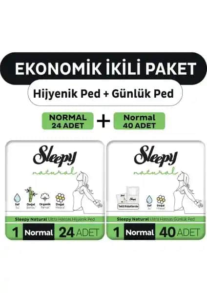 Sleepy Ekonomik Ikili Ped Paketi: Günlük Hijyen İçin Konfor ve Güvenlik Çözümü