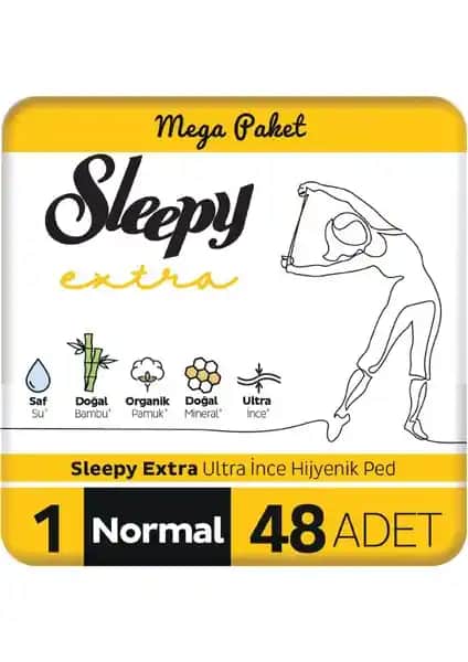 Sleepy Extra Ultra İnce Hijyenik Ped Günlük Kullanım İçin Yüksek Emicilik ve Konfor Sağlar