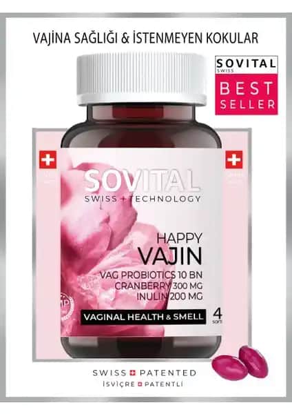 Sovital Py Vajin 40 Yumuşak Kapsül Kadın Sağlığını Destekleyen Doğal Takviye Ürünü