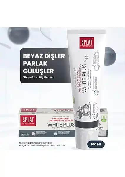 SPLAT Professional White Plus Diş Macunu: Beyazlatıcı ve Hassasiyet Giderici Özellikleri