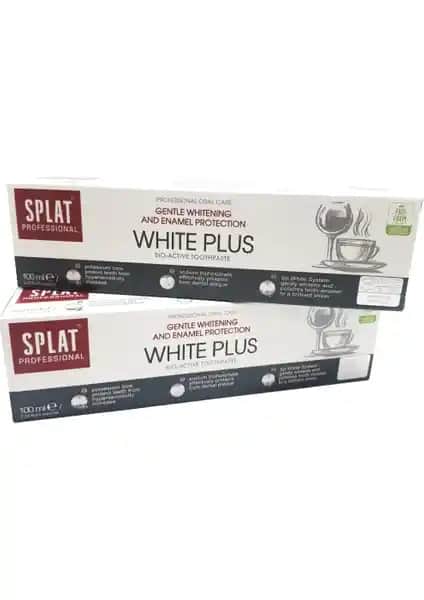 SPLAT White Plus Diş Macunu 100 ml 2'li paket ile Beyazlık ve Temizlikte Yeni Dönem
