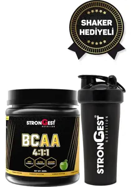 Strongest BCAA 4.1.1 Yeşil Elma Aromalı: Spor Performansını ve Kas Sağlığını Destekleyen Takviye Ürünleri