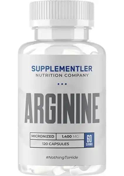 Supplementler Arginine 120 Kapsül Spor Performansını Artıran Güçlü ve Doğal Takviye Ürünü