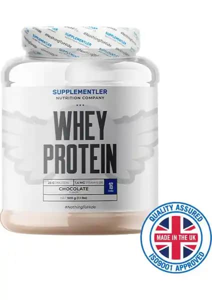 Supplementler Whey Protein 500 gr Çikolata Aroması Sağlıklı Kas Gelişimi İçin Uygun