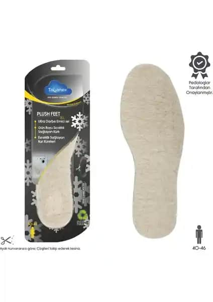 Tabanex Plush Feet Jel Tabanlık Erkekler İçin Konfor ve Sıcaklık Sağlayan Ürün
