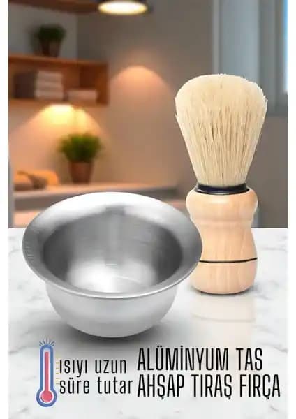 Transformacion Draco Ahşap Tıraş Fırçası ve Tas Seti: Modern ve Nostaljik Erkek Bakım Deneyimi