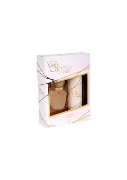 Viva Cappio Lola Edt 60 ml ve 150 ml deodorant seti kadınlar için şıklık ve ferahlık sunar
