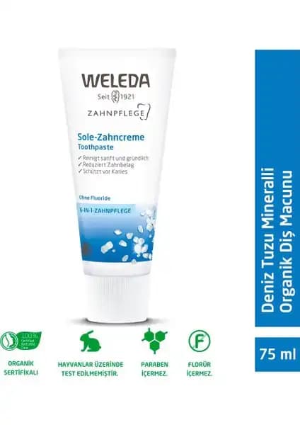 Weleda Deniz Tuzu Mineralli Organik Diş Macunu: Doğal İçeriklerle Güçlü ve Sağlıklı Gülüşler