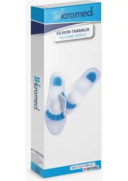 Wicromed Silikon Ortopedik Tabanlık No 4 XL Ayak Sağlığı ve Konforu Sağlar