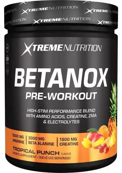 Xtreme Nutrition Betanox Pre-Workout Spor Performansını Artıran Güçlü Takviye
