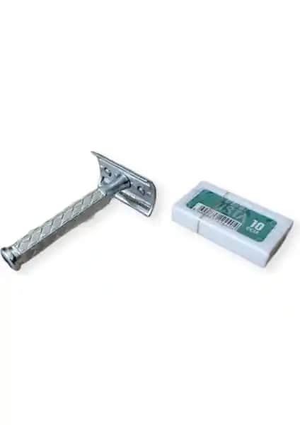 Yuma Lüx Traş Aparatı ve Derby Usta 10 Lu Bıçak ile Mükemmel Tıraş Deneyimi