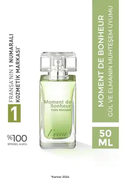 Yves Rocher Moment De Bonheur Leau Parfümü: Çiçeksi ve Ferah Kadın Parfümü 50 ml