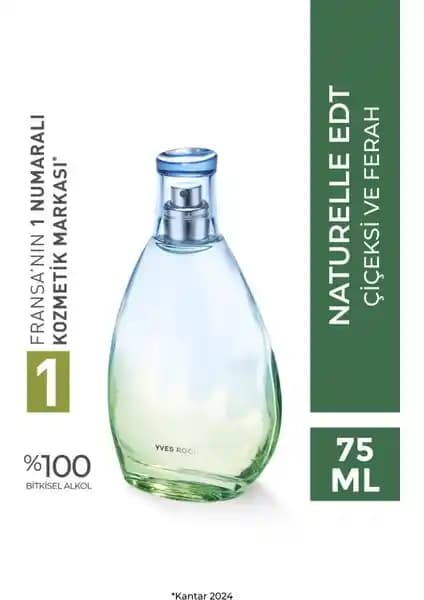 Yves Rocher Naturelle Edt 75 Ml Doğal ve Ferah Kadın Parfümü Günlük Kullanım İçin